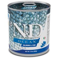 F02475 FARMINA N&D OCEAN - DOG Wet Salmon&Cod ADULT 285 g (pak.6), 1 vnt.