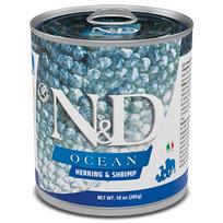 F02468 FARMINA N&D OCEAN - DOG Wet Herring&Shrimp ADULT 285 g (pak.6), 1 vnt.