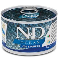 F02208 FARMINA N&D OCEAN - DOG Wet Cod&Pumpkin ADULT MINI 140 g (pak.6), 1 vnt.