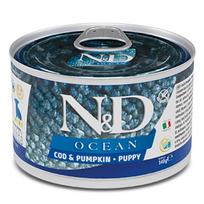 F02925 FARMINA N&D OCEAN - DOG Wet Cod&Pumpkin PUPPY MINI 140 g (pak.6), 1 vnt.