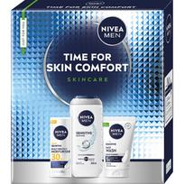 Nivea Men Time for Skin Comfort Set - Dárková sada Drėkinamasis veido kremas