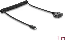 Delock 67692 spiralinis laidas iš D-Tap į USB Type-C™ kištuką, 1 m