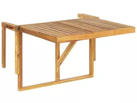 Sulankstomas balkono staliukas UDINE, 70 × 69 cm, akacijos mediena, rudas