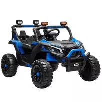 Vaikų elektromobilis UTV, 2 vietų, su ličio jonų akumuliatoriumi, 2,4 GHz nuotolinio valdymo pultu, 2 x 120 W varikliais ir švelnaus pajudėjimo funkcija