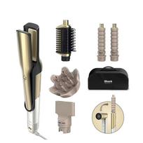 SHARK Glam 5in1 Air Styler, Straightener & Dryer System Set With Diffuser Gold 