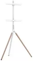 Laikiklis Sinox Beslag Sinox Tripod TV grindų stovas. 45"-65". Balta ir bukas, 114,3 cm (45"), 165,1 cm (65"), 200 x 200 mm, 400 x 400 mm, 140°, bukas