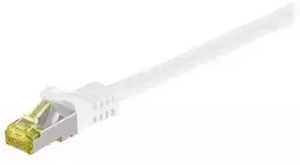 Goobay RJ45 tinklo kabelis CAT 6A S/FTP (PiMF), 500 MHz, su CAT 7 neapdorotu kabeliu, balta, 30m, 30 m, Cat7, S/FTP (S-STP), RJ-45, RJ-45, Balta