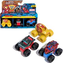 Monster Jam rinkinys 3 automobiliai Mini Jams Marvel Iron Man Venom Spiderman 1:87