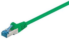 Goobay CAT 6A Jungiamasis kabelis, S/FTP (PiMF), Žalias - Kabelio ilgis 7.5 m