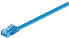 Goobay CAT 6A plokščias tinklo kabelis U/UTP, mėlynas, 3 m, Cat6a, U/UTP (UTP), RJ-45, RJ-45, mėlynas
