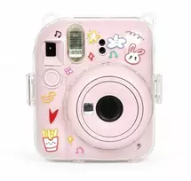 LoveInstant Futerał Dėklas Dėklas Case Osłona dėklas Fuji Instax Mini 12 kietas + dirželis / mielas triušiukų mix