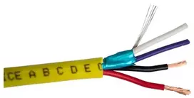 SCP CTRL-2-LSZH, 152 m, Įvairiaspalvis, Geltonas, Mažai dūmų, nulinis halogenas (LSZH), PVC, 300 V, 16/22