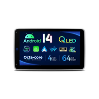 Universali 1-DIN Multimedija | Android 14 | 10.1 inch QLED | 4GB/64GB/8Core | Multimedija Xtrons DX121LGS