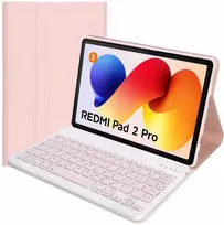 Strado-Tech Z klaviatūra Bluetooth, skirta Redmi Pad 2 Pro 2025 - apsauginis su stovu, prieiga prie prievadų ir mygtukų