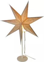 Stalinė lempa Koopman dekoratyvinė stovima žvaigždės formos lempa 65 cm E 14 sidabrinė