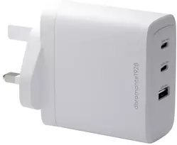 dbramante1928 IT - UK W. Įkroviklis - 2xUSB-C 100W + 1xUSB-A - baltas, vidinis, AC, baltas