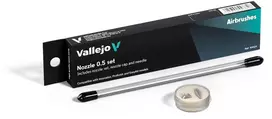 Vallejo : Airbrush - 0.5 pilnas adatos + purkštuko / adatos dangtelio rinkinys (Innovator, Profinish & EasyAir) (2030781)