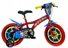 Kubisport Vaikiškas dviratis 14 colių Psi Patrol Paw Patrol Stabdys Dino Bikes (Kub_05-CSK5143K/PW)