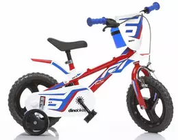 Kubisport Dviračiukas vaikams 12 colių R1 Sport šoniniai ratukai laisvaeigė Dino Bikes (Kub_05-CSK5123K/812)