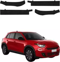 GrizzGlass Juoda techninė danga HeavyDuty Juodas slenkstims skirti Fiat 600 (2023-2026) [4w1] (GRZ20271)