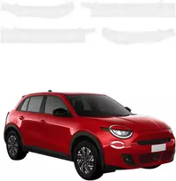 GrizzGlass bespalvė techninė danga HeavyDuty Clear slenksčiams, skirtiems Fiat 600 (2023-2026) [4w1] (GRZ20863)