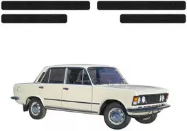 GrizzGlass juoda techninė danga HeavyDuty Juodas slenksčiams skirti Fiat 125P (1967-1991) [4w1] (GRZ20334)