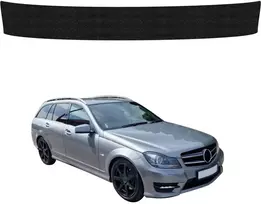 GrizzGlass Juoda techninė danga HeavyDuty Juodas bagažinės slenksčiui, skirtas Mercedes Benz C klasės S204 Kombi Facelifting (2011–2014) (GRZ20262)