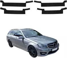 GrizzGlass Juoda techninė danga HeavyDuty Juodas slenksčiams, skirta Mercedes Benz C klasė S204 Kombi Facelifting (2011-2014) [4w1] (GRZ20333)