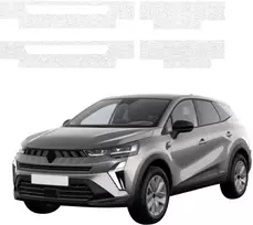 GrizzGlass Balta techninė danga HeavyDuty Baltas ant slenksčių, skirtų Renault Captur (2024-2026) [4w1] (GRZ21389)