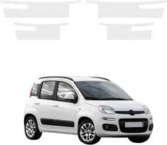 GrizzGlass Bespalvė techninė danga HeavyDuty Clear slenkstinėms plokštėms, skirta Fiat Panda 3 Hatchback 5D (2011-2016) [4w1] (GRZ20830)