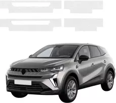 GrizzGlass bespalvė techninė HeavyDuty Clear danga slenksčiams, skirtiems Renault Captur (2024-2026) [4w1] (GRZ20964)