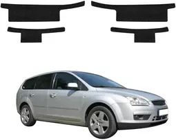 GrizzGlass juoda techninė danga HeavyDuty Juodas slenksčiams, skirti Ford Focus Mk2 Kombi (2004-2007) [4w1] (GRZ20257)
