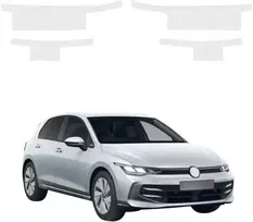 GrizzGlass bespalvė techninė danga HeavyDuty Clear slenkstiams, skirtiems Volkswagen Golf 8 Variant (2024-2026) [4w1] (GRZ21759)