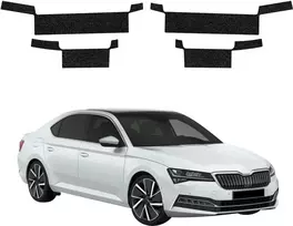GrizzGlass Juoda techninė danga HeavyDuty Juodas slenksčiams, skirtiems Skoda Superb 3 Liftback (2019-2023) [4w1] (GRZ20412)