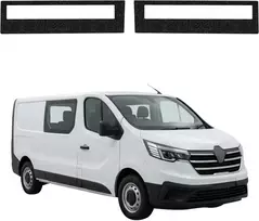 GrizzGlass juoda techninė danga HeavyDuty Juodas slenkstiams, skirtiems Renault Traffic 3 Facelift (2020-2026) [2w1] (GRZ22721)