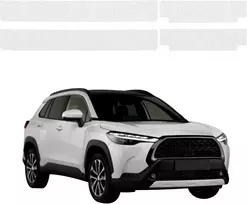GrizzGlass bespalvė techninė danga HeavyDuty Clear ant slenksčių, skirta Toyota Corolla Cross (2022-2026) [4w1] (GRZ21079)