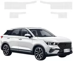 GrizzGlass bespalvė techninė danga HeavyDuty Clear slenksčiams, skirti Bestune T77 (2025-2026) [4w1] (GRZ20682)