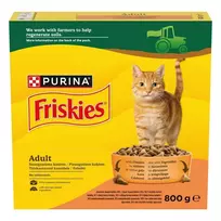 Friskies Kačių maistas su vištiena ir daržovėmis 800g