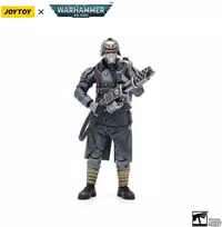 Sega Figūrėlė Warhammer 40k Astra Militarum Death Korps of Krieg veteranų būrio gvardietis su liepsnosvaidžiu 1/18 10 cm