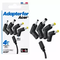 USB adapteris TnB USB-C Pd adapterių rinkinys 4x adapteris Acer - 90w Yx-01 Yx-05 Yx-21 Yx-06 / Chtipac (SB12258)