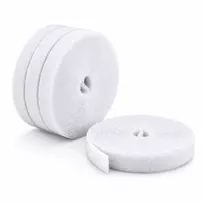 Organizatorius StarTech 4,6 m lipnios juostos ritinys, 4 vnt. paketas / kilpinis kabelių rišiklis – 0,5 col. pločio (HKLP1505WH4PK)