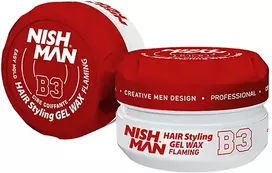 NISHMAN Hair Styling Wax Flaming plaukų formavimo vaškas, 150 ml