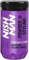 NISHMAN Powder Hair Styling Wax Fresh plaukų modeliavimo vaškas, 20 g