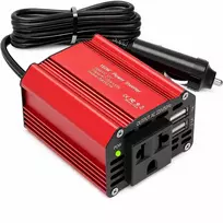 12V į 220V automobilinis maitinimo keitiklis 150W, DC į AC konverteris, 1 AC lizdas, dvigubas USB automobilinis įkroviklis adapteris, automobilinis įtampos keitiklis, automobilinis inverteris