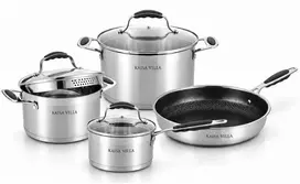 Nerūdijančio plieno puodų ir keptuvės rinkinys KAISA VILLA KV-30409, 4 vnt