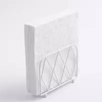 Ambiente Laikiklis servetėlėms 14,5x4x10cm, metalas, baltas