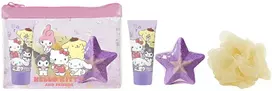 EP Line Kvepalai vaikams Dětské parfémy Hello Kitty dovanų rinkinys Dušo gelis 35 ml, vonios bomba, plovimo kempinė ir kosmetinė