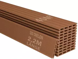 Juskys WPC terasos lentos, 40 m², rudas