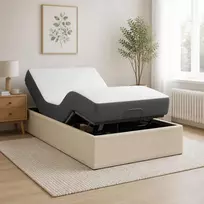 Elektrinis reguliuojamas lovos rėmas Kreminė 200 x 80 x 33,5 cm