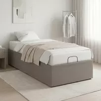 Elektrinis reguliuojamas lovos rėmas Taupe 200 x 80 x 33,5 cm